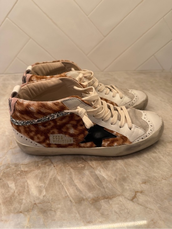 Golden Goose Shoes - Golden Goose Midstar Classic Leopard Hazelnut Leo / White / Ice 39